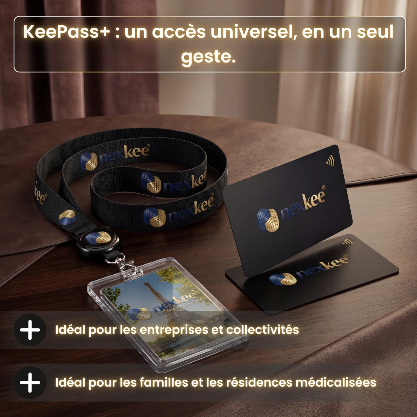 KeePass+ — accès universel en un seul geste : idéal pour les entreprises, collectivités et résidences médicalisées