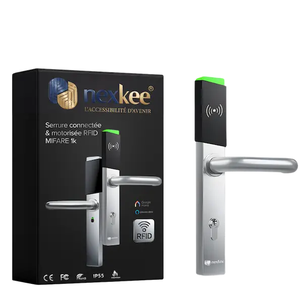 OneKee Pass — serrure connectée motorisée avec mode confidentialité
