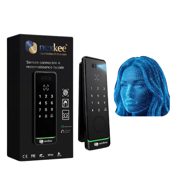 OneKee Vision — serrure connectée à reconnaissance faciale avec visiophone intégré